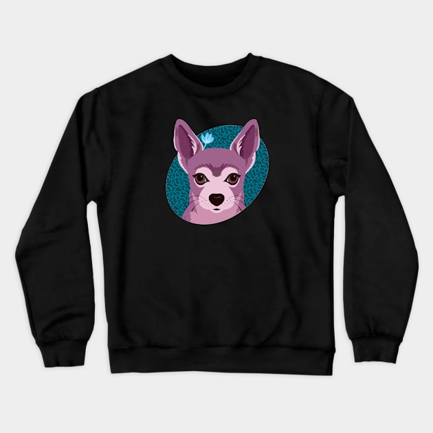 Cute Chihuahua Crewneck Sweatshirt by Annelie